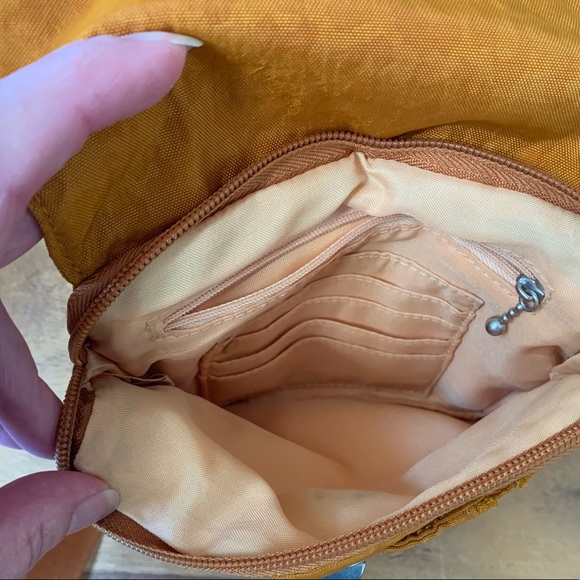 BAGGALLINI Orange Leopard Print Crossbody Bag - Picture 5 of 7